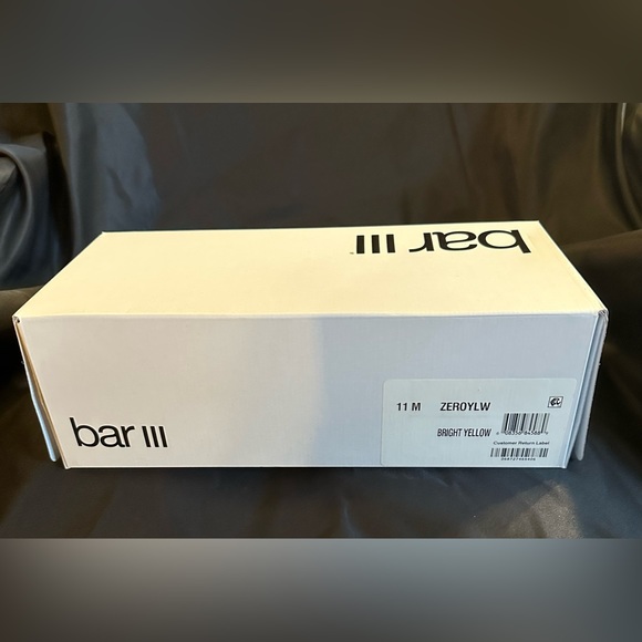 Bar III Bright Yellow Slides, NWT, size 11 M - Picture 5 of 8